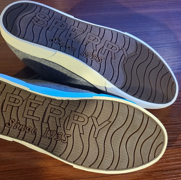 Sperry Pier View Wool Dark Gray size 9 - Picture 2 of 6